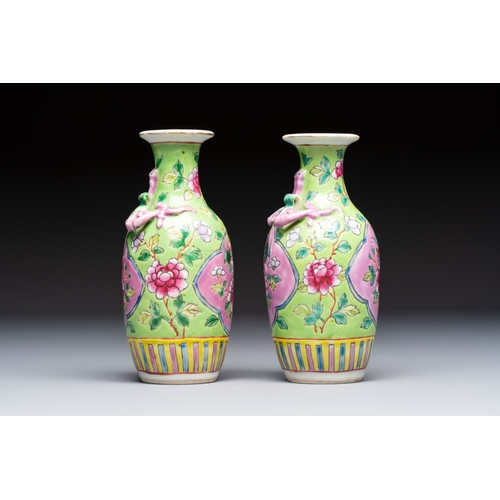 3 - A group of 10 Chinese famille rose wares for the Straits or Peranakan market, various marks, 19/20th... 