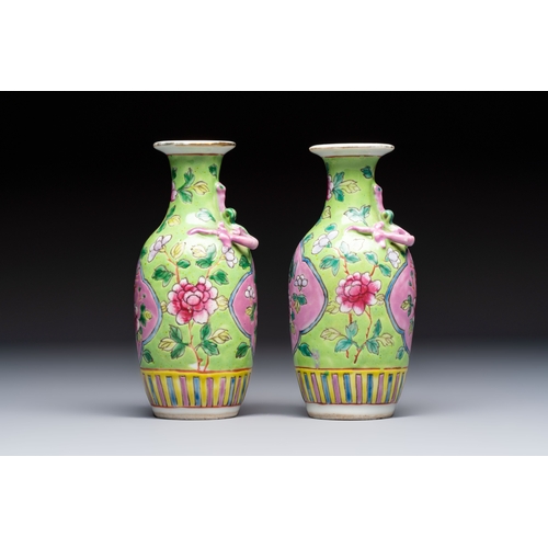 3 - A group of 10 Chinese famille rose wares for the Straits or Peranakan market, various marks, 19/20th... 