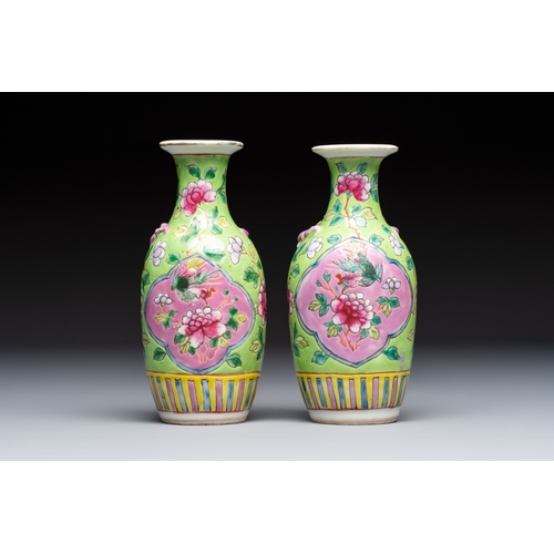 3 - A group of 10 Chinese famille rose wares for the Straits or Peranakan market, various marks, 19/20th... 