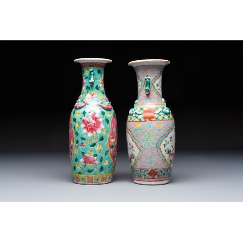 3 - A group of 10 Chinese famille rose wares for the Straits or Peranakan market, various marks, 19/20th... 