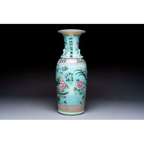 7 - A Chinese famille rose Peranakan-style 'Phoenix' vase, 19th C.H.: 60,7 cm
Condition reports and addi... 