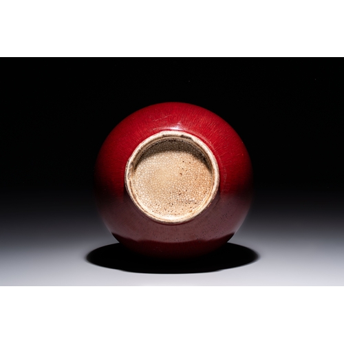 173 - A Chinese langyao-style bottle vase, 19th C.H.: 38 cmCondition reports and additional high-resolutio... 