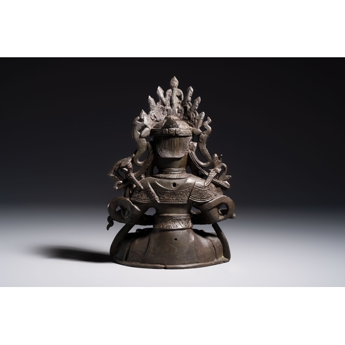 261 - A Chinese bronze figure of Bodhisattva, MingH.: 21 cm 
Weight: 1490 gramsCondition reports and addit... 