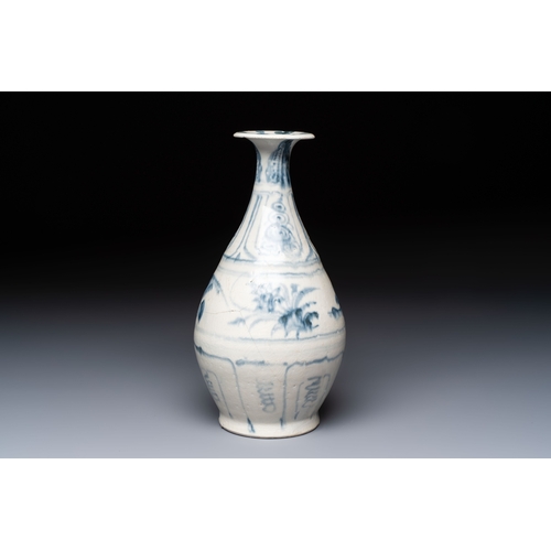 291 - A Vietnamese blue and white vase, Hoi An Hoard, 15th C.H.: 30 cm
Provenance: - The Geoffrey Middle C... 