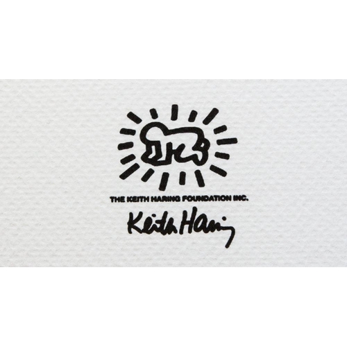 143 - Keith Haring (after) untitled, limited edition of 150, lithography print, sheet size 50 x 70 cm, pla... 