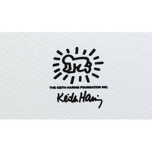 170 - Keith Haring (after) untitled, limited edition of 150, lithography print, sheet size 50 x 70 cm, pla... 