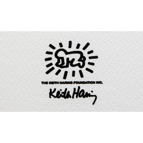 171 - Keith Haring (after) untitled, limited edition of 150, lithography print, sheet size 50 x 70 cm, pla... 