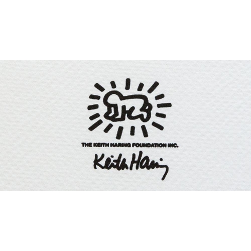 241 - Keith Haring (after) untitled, limited edition of 150, lithography print, sheet size 50 x 70 cm, pla... 