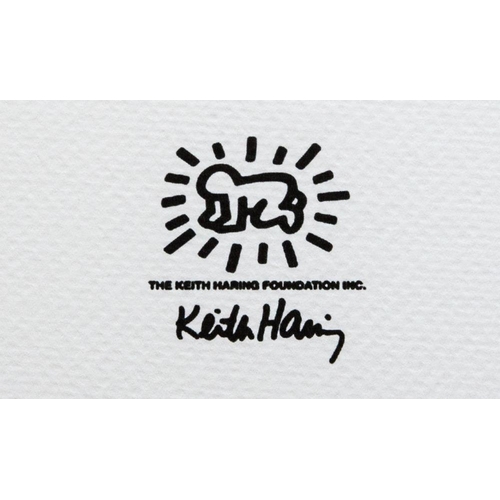 50 - Keith Haring (after) untitled, limited edition of 150, lithography print, sheet size 50 x 70 cm, pla... 