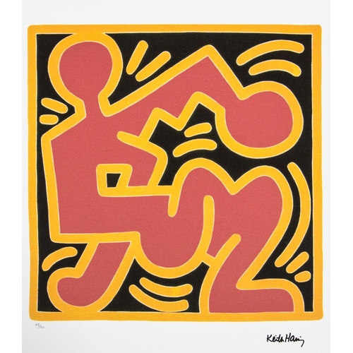 70 - Keith Haring (after) untitled, limited edition of 150, lithography print, sheet size 50 x 70 cm, pla... 