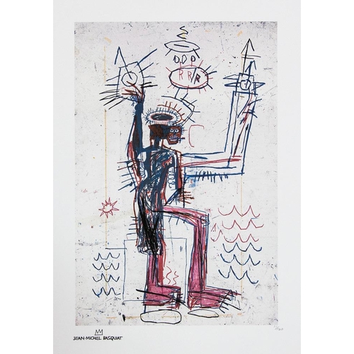 8 - Jean-Michel Basquiat (after) untitled, limited edition 51/100, lithography print, sheet size 50 x 70... 