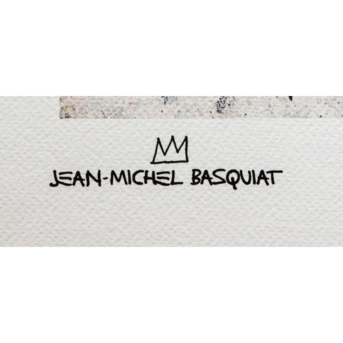 8 - Jean-Michel Basquiat (after) untitled, limited edition 51/100, lithography print, sheet size 50 x 70... 