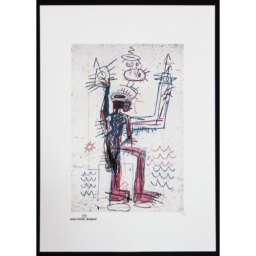 245 - Jean-Michel Basquiat (after) untitled, limited edition 51/100, lithography print, sheet size 50 x 70... 