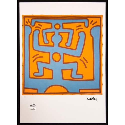 249 - Keith Haring (after) untitled, limited edition of 150, lithography print, sheet size 50 x 70 cm, pla... 