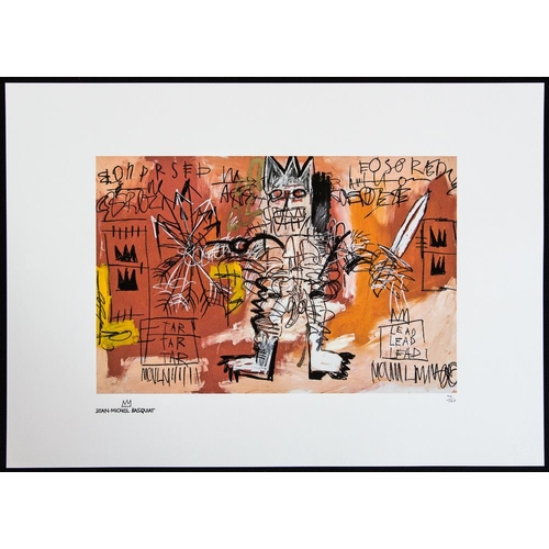 81 - Jean-Michel Basquiat (after) untitled (Tar Tar Tar, Lead Lead Lead) limited edition 100/100, lithogr... 