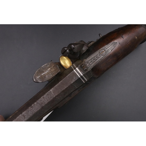 166 - 18th Century Flintlock Pistol with Ram Rod by J & W Richards - 9