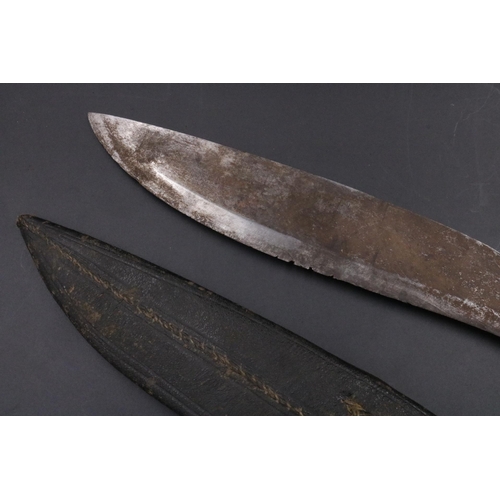 172 - Antique Kukri with Bone Handle - Blade 9 1/2