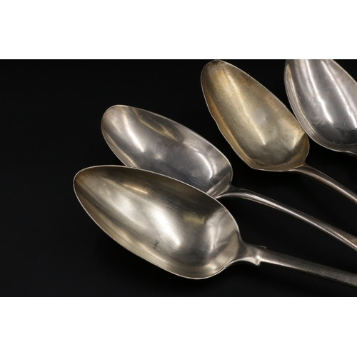 174 - Four Silver Dessert Spoons with Exeter Hallmark 1860 - 240 grams