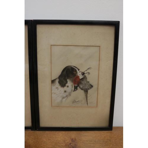 307 - A Pair of framed, original pastels by L W Fraser, circa 1925. Both signed by the artist.