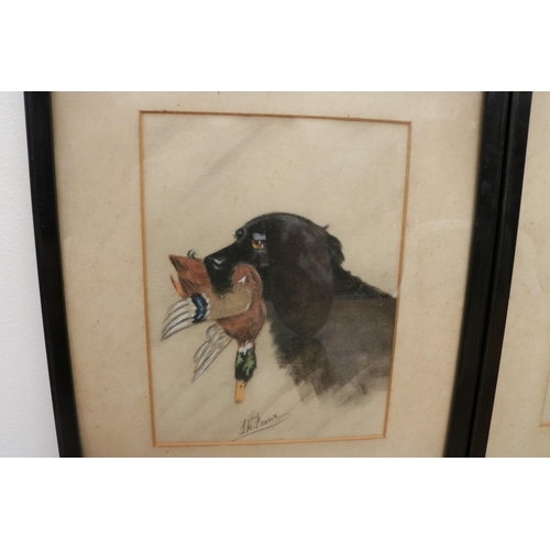 307 - A Pair of framed, original pastels by L W Fraser, circa 1925. Both signed by the artist.