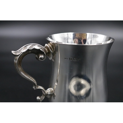 316 - A Silver tankard weighing 180 grams.