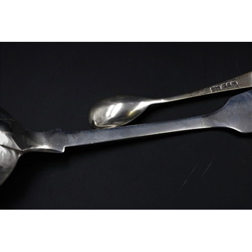 319 - 1850s Silver Spoon plus Mustard Spoon 70 grams.