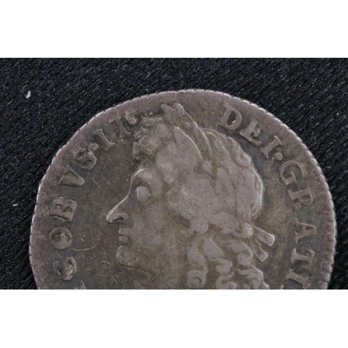 69 - James II Sixpence 1687