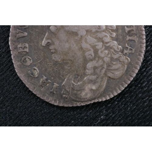 69 - James II Sixpence 1687