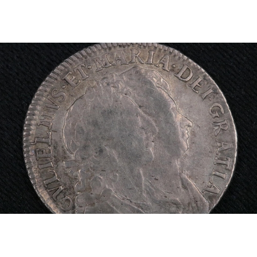 72 - William & Mary Shilling Circa 1600's