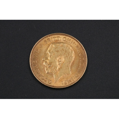 100 - 1913 George V Gold Half Sovereign