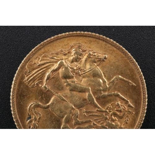 100 - 1913 George V Gold Half Sovereign