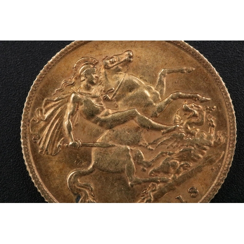 100 - 1913 George V Gold Half Sovereign