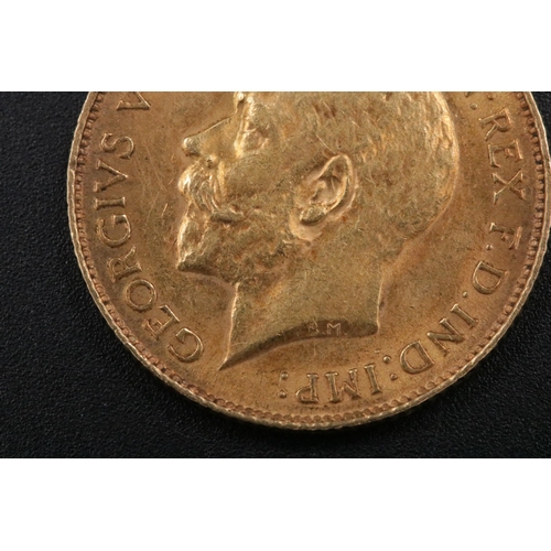 100 - 1913 George V Gold Half Sovereign