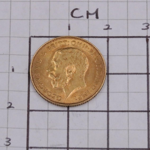 100 - 1913 George V Gold Half Sovereign