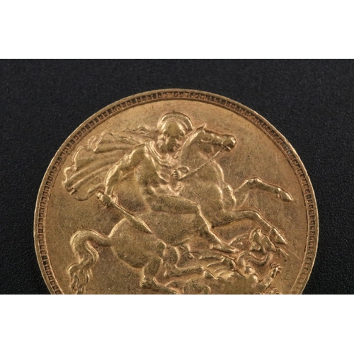 101 - 1902 Gold Half Sovereign George V