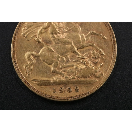 101 - 1902 Gold Half Sovereign George V