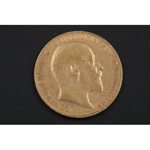 103 - 1906 Edward VII Gold Full Sovereign - 7.96Grams