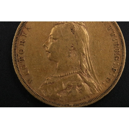 104 - 1891 Victorian Gold Full Sovereign - 7.95 grams