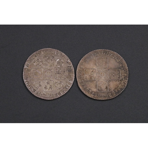 107 - George II Sixpences x2 1741 & RP 1746