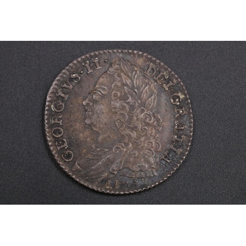 107 - George II Sixpences x2 1741 & RP 1746