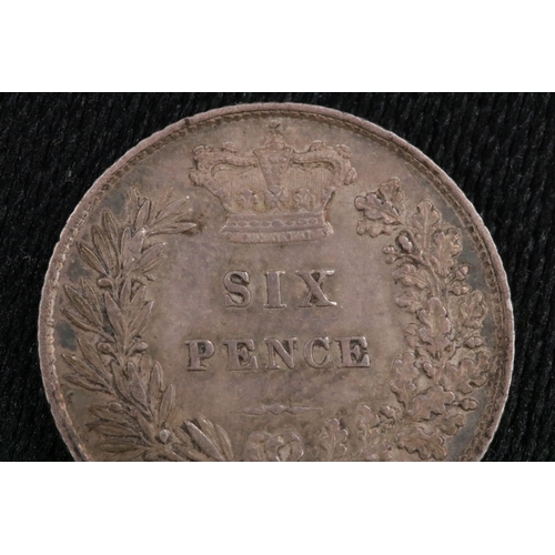 113 - Victoria Sixpence 1872 Coin