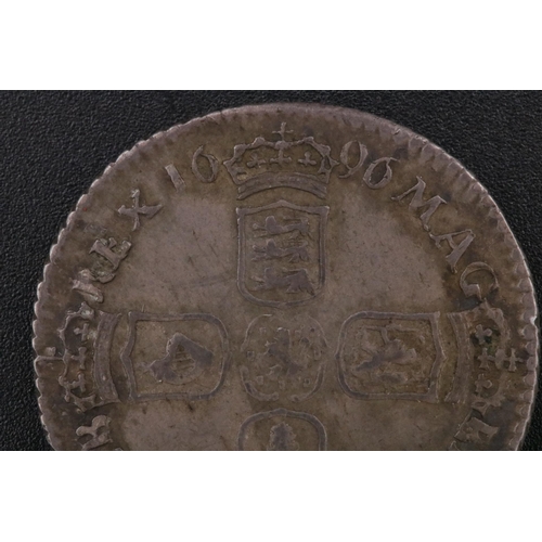 124 - William III Sixpence 1696 Coin & George II Sixpence 1758