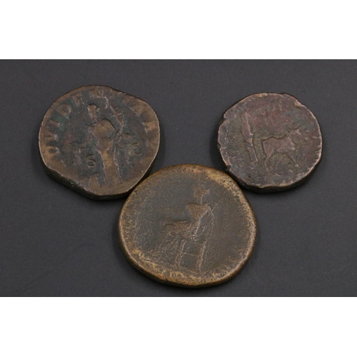 129 - Roman Bronze Coins x10