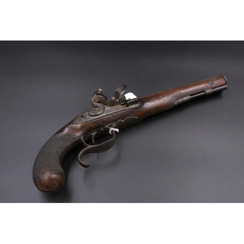 166 - 18th Century Flintlock Pistol with Ram Rod by J & W Richards - 9