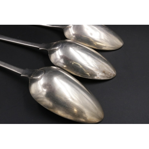 174 - Four Silver Dessert Spoons with Exeter Hallmark 1860 - 240 grams