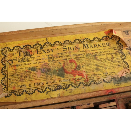 179 - The Easy Sign Maker 1894 - great condition for age.