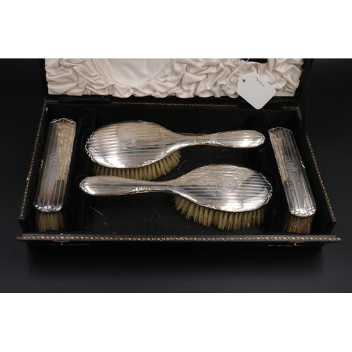 200 - Silver Dressing Table set in Excellent Condition in Original Box