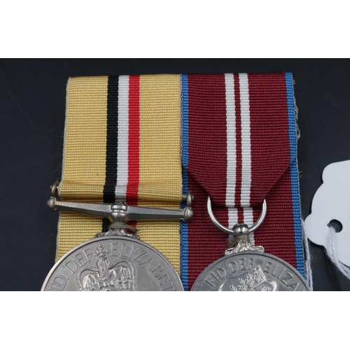 203 - A collection of medals, Gulf War and Diamond Jubilees awarded to 251462312 Pte P.B Kennedy