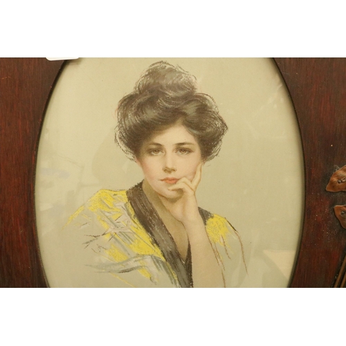 209 - Kimono Girl by Philip Boileau 1863 - 1917, dated 1905  in original Art Nouveau Frame.