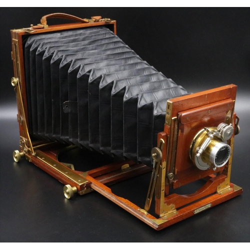 21 - A very good quality original National Half Plate Camera manufactured by W Butcher & Sons from 1902 -... 